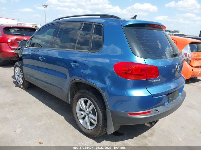 2017 VOLKSWAGEN TIGUAN S - WVGAV7AX8HW512345