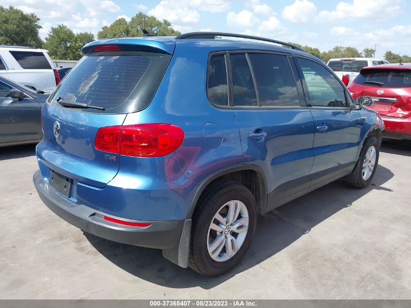 2017 VOLKSWAGEN TIGUAN S - WVGAV7AX8HW512345