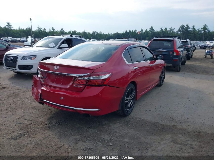 2017 HONDA ACCORD SEDAN SPORT - 1HGCR2F59HA227406