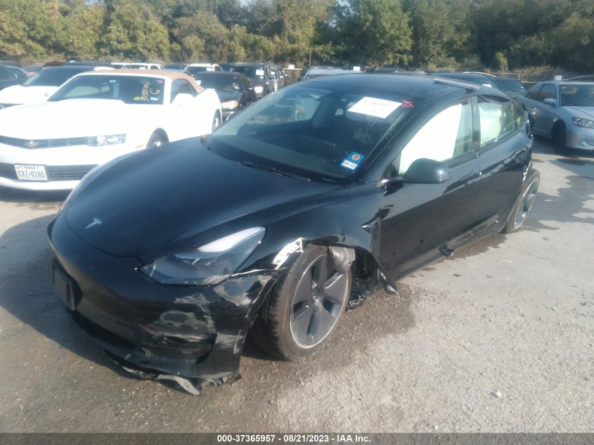 VIN 5YJ3E1EA2NF321102 2022 TESLA MODEL 3