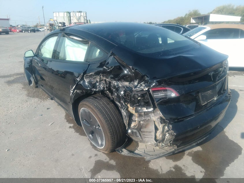 VIN 5YJ3E1EA2NF321102 2022 TESLA MODEL 3