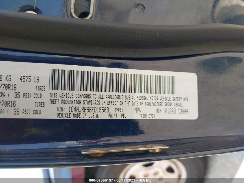 2015 JEEP PATRIOT SPORT - 1C4NJRBB6FD155031