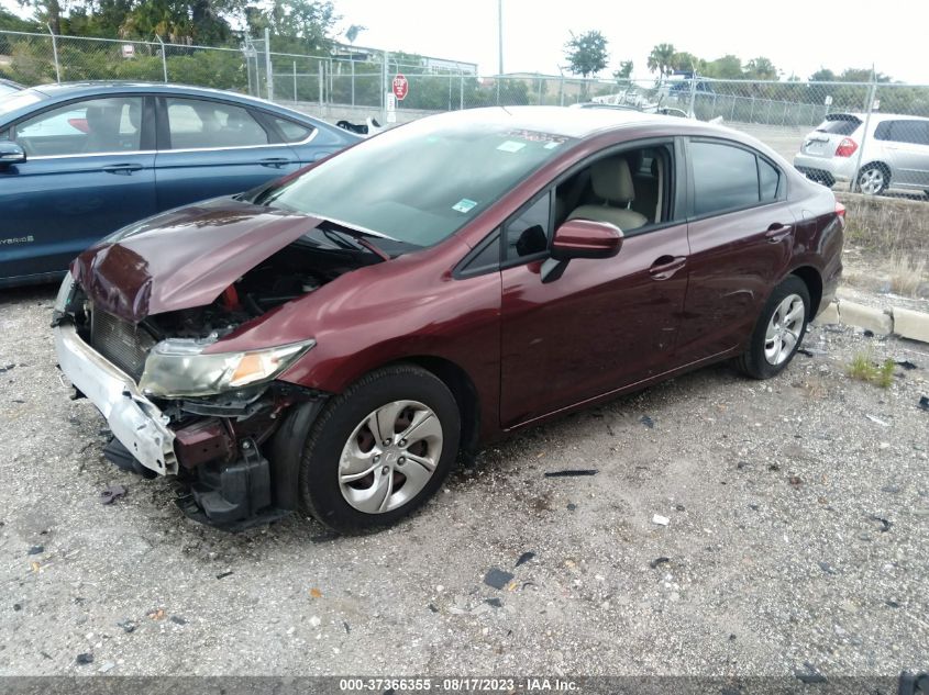 2014 HONDA CIVIC SEDAN LX - 19XFB2F50EE075637