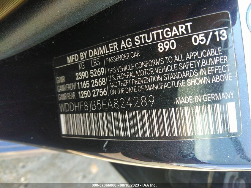 2014 MERCEDES-BENZ E-CLASS E 350 - WDDHF8JB5EA824289