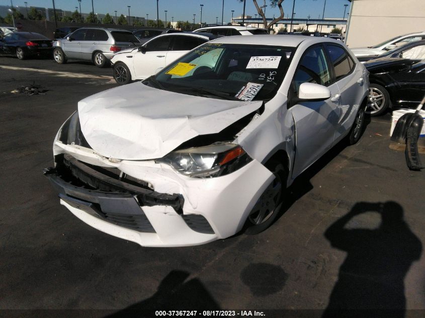 2014 TOYOTA COROLLA L/LE/S/S PLUS/LE PLUS - 5YFBURHE5EP088221