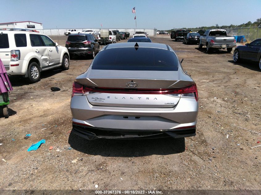 2021 HYUNDAI ELANTRA LIMITED - 5NPLP4AG2MH015989