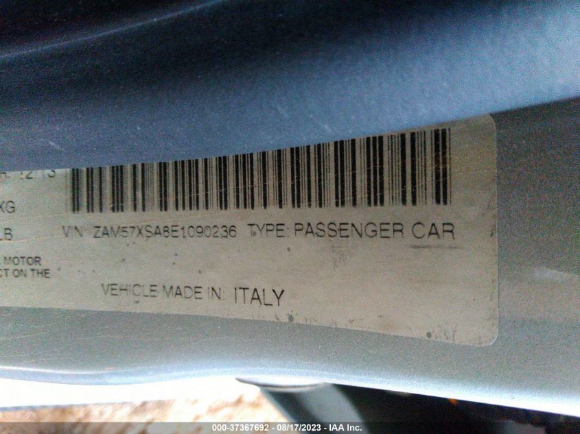 2014 MASERATI GHIBLI ZAM57XSA8E1090236