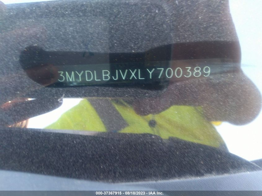 2020 TOYOTA YARIS HATCHBACK LE/XLE - 3MYDLBJVXLY700389