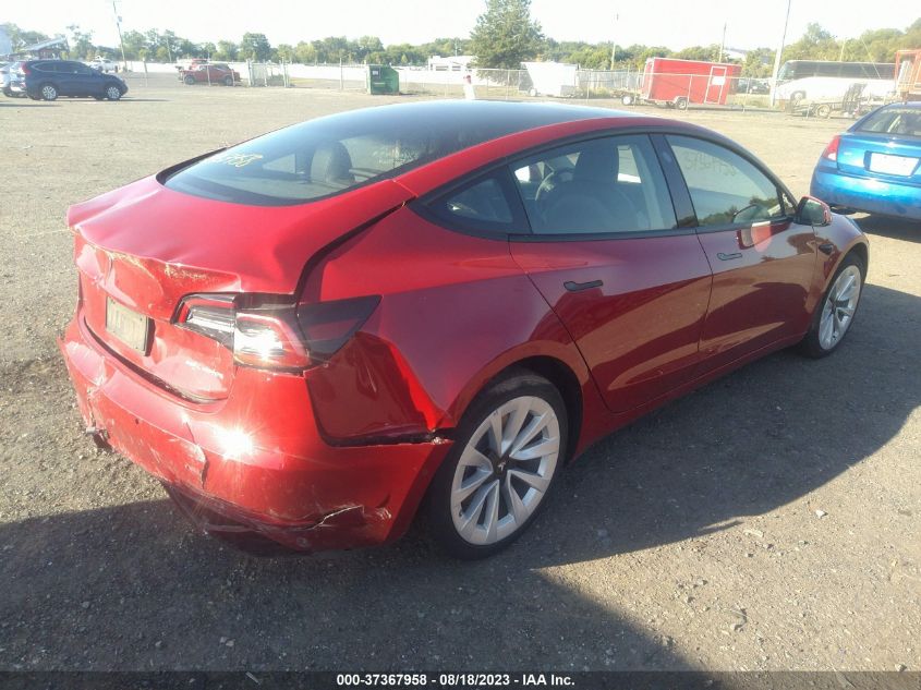 2022 TESLA MODEL 3 LONG RANGE - 5YJ3E1EB0NF192317