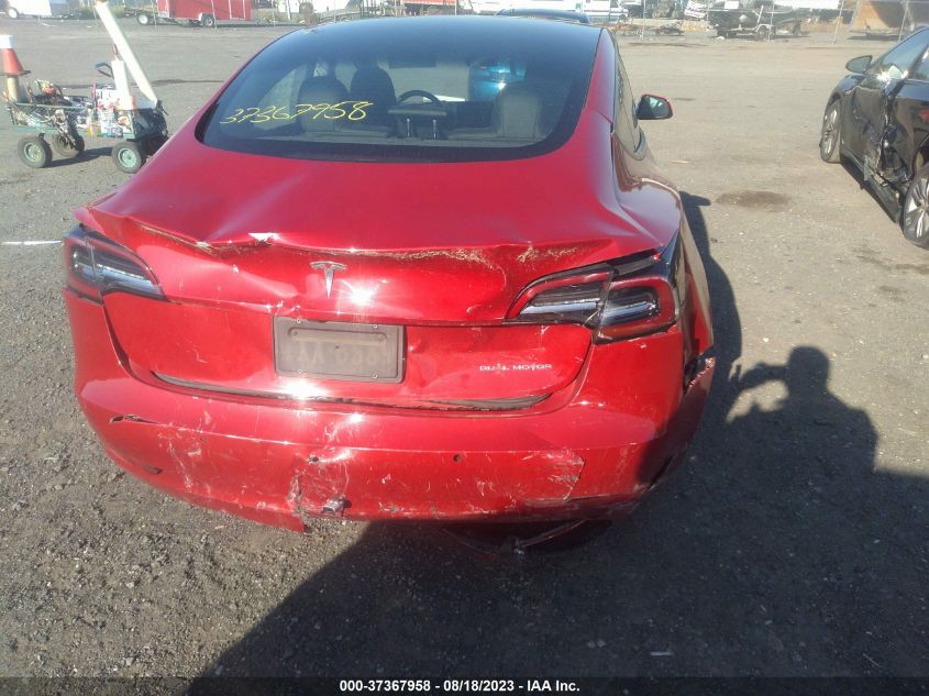 2022 TESLA MODEL 3 LONG RANGE - 5YJ3E1EB0NF192317