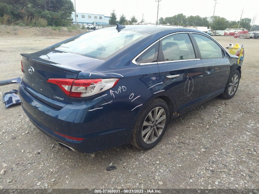 2016 HYUNDAI SONATA 2.4L LIMITED - 5NPE34AF6GH302929