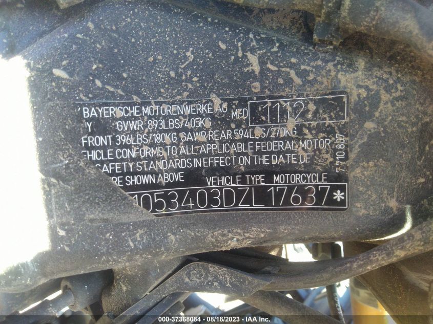 2013 BMW S 1000 RR - WB1053403DZL17637
