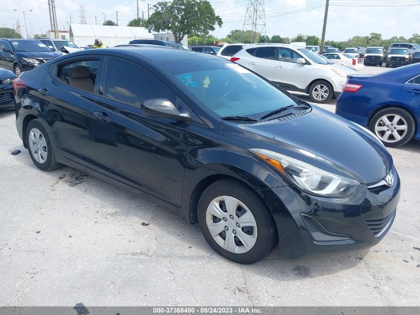 2016 HYUNDAI ELANTRA SE - 5NPDH4AE6GH793491