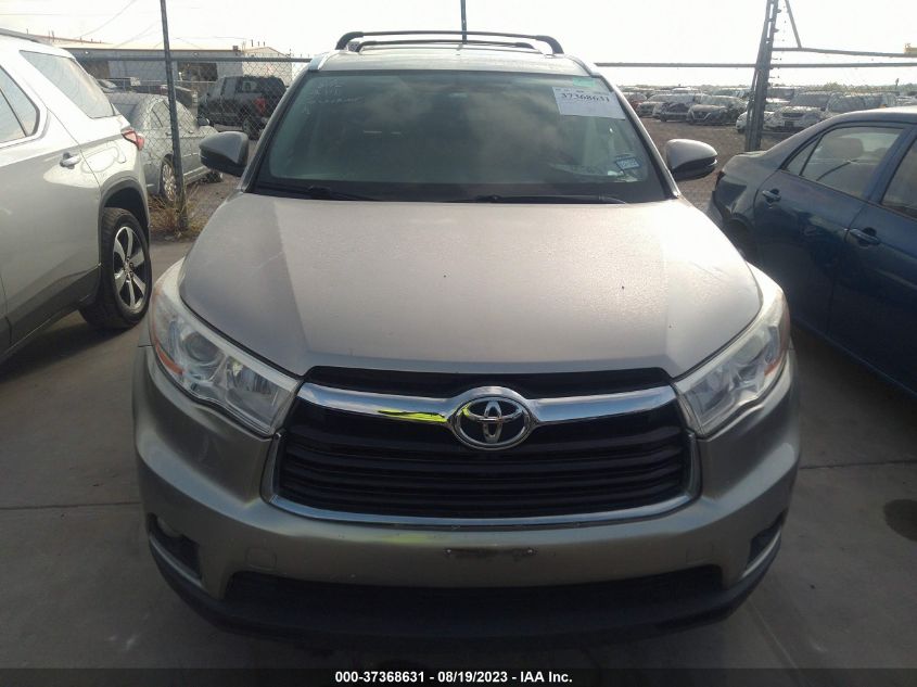 2015 TOYOTA HIGHLANDER XLE - 5TDJKRFH8FS203014