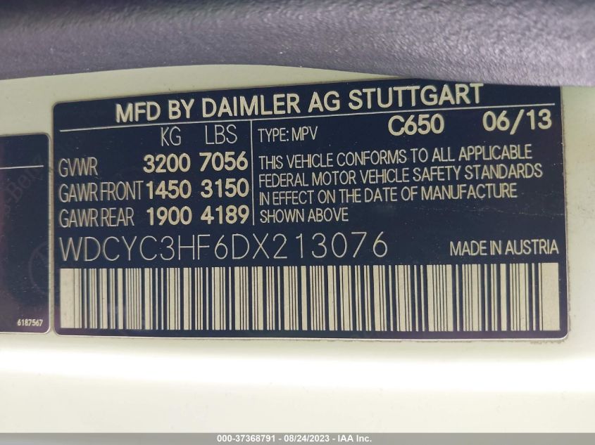 2013 MERCEDES-BENZ G-CLASS G 550 - WDCYC3HF6DX213076