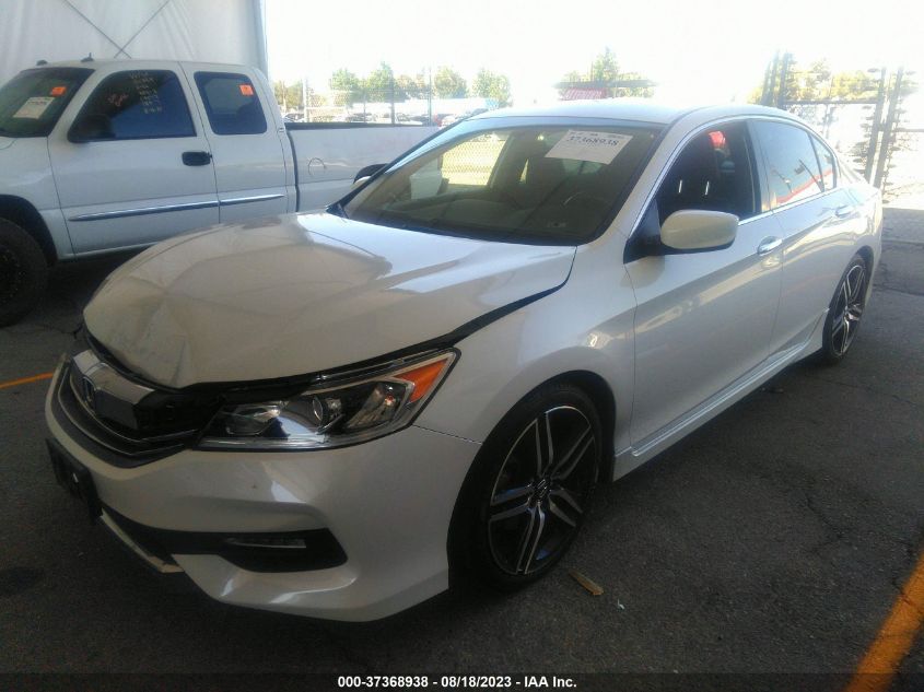 2016 HONDA ACCORD SEDAN SPORT - 1HGCR2F5XGA117625