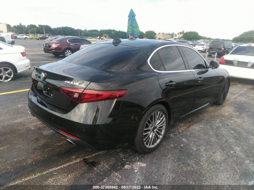 VIN ZARFAECN3H7549874 2017 ALFA ROMEO GIULIA TI