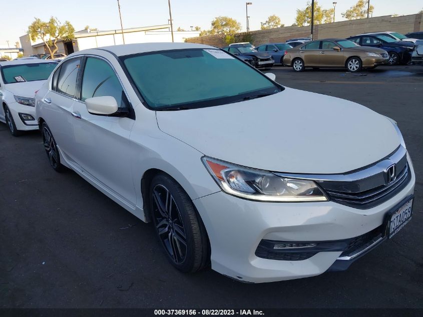 2016 HONDA ACCORD SEDAN SPORT - 1HGCR2F57GA147374