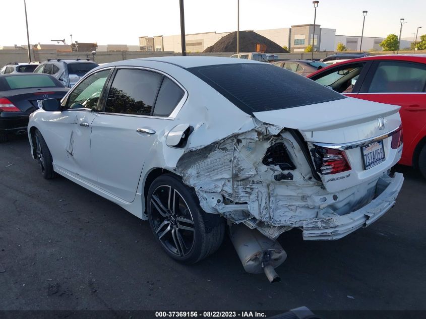 2016 HONDA ACCORD SEDAN SPORT - 1HGCR2F57GA147374