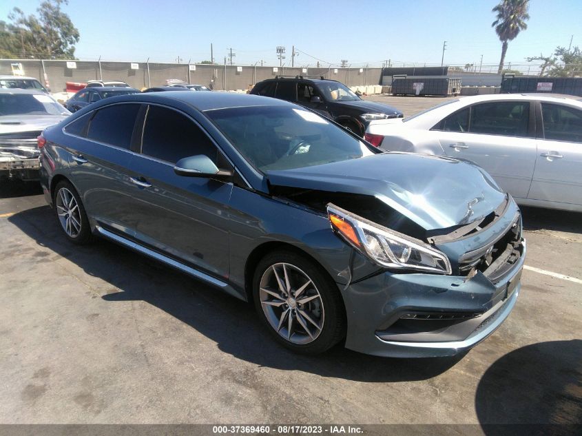 2015 HYUNDAI SONATA 2.0T SPORT - 5NPE34AB9FH093634