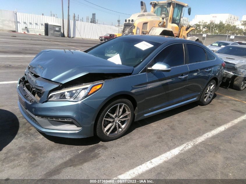 2015 HYUNDAI SONATA 2.0T SPORT - 5NPE34AB9FH093634