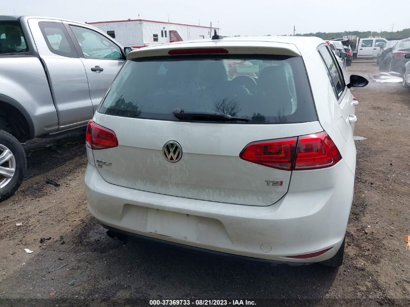 2016 VOLKSWAGEN GOLF TSI SE - 3VW217AU0GM014162