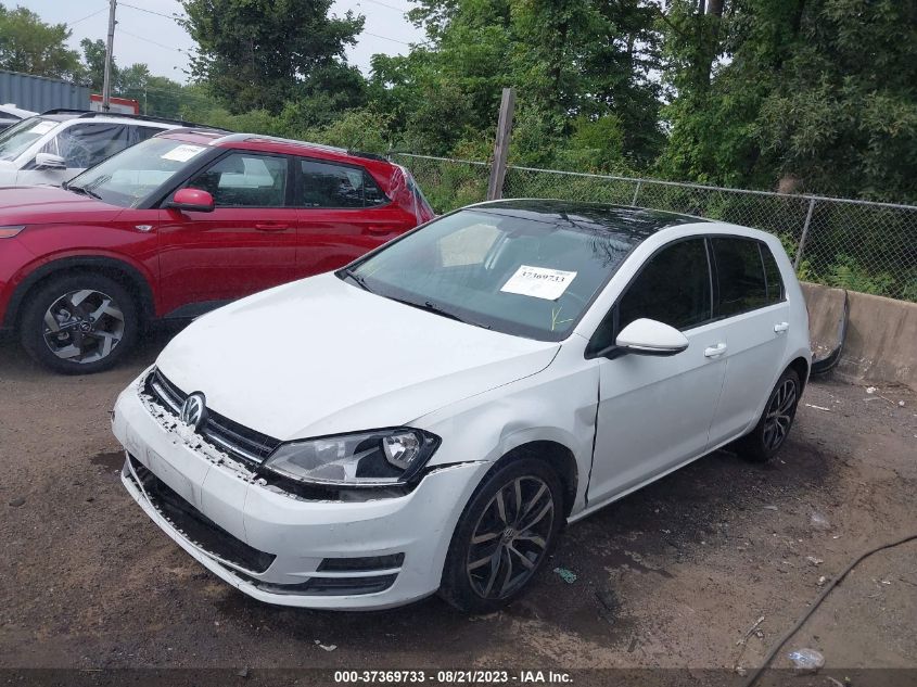 2016 VOLKSWAGEN GOLF TSI SE - 3VW217AU0GM014162