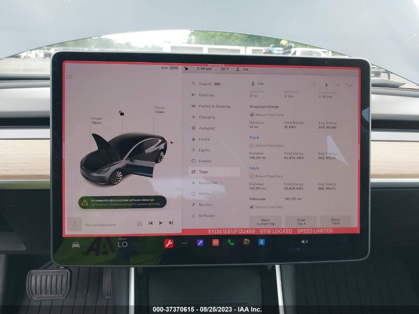 2018 TESLA MODEL 3 LONG RANGE - 5YJ3E1EB1JF132489