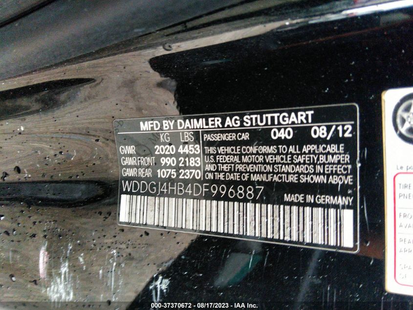 2013 MERCEDES-BENZ C-CLASS C 250 - WDDGJ4HB4DF996887