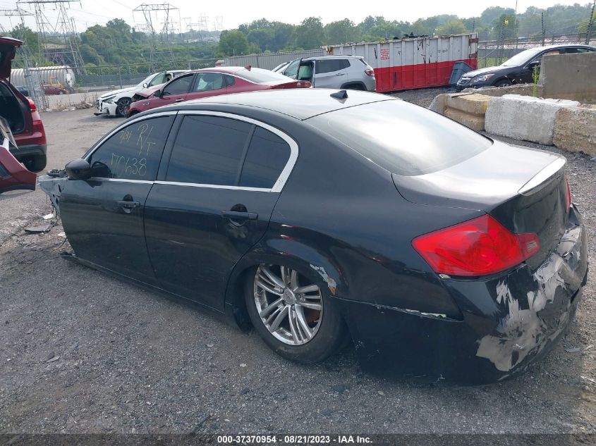 2013 INFINITI G37 SEDAN X JN1CV6AR3DM752517