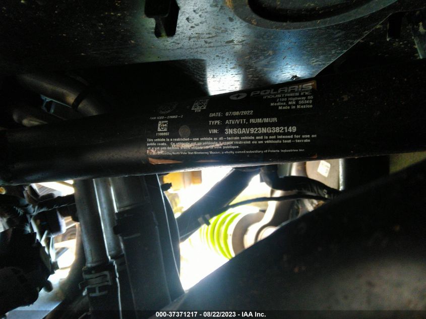 2022 POLARIS RZR TURBO R PREMIUM - 3NSGAV923NG382149