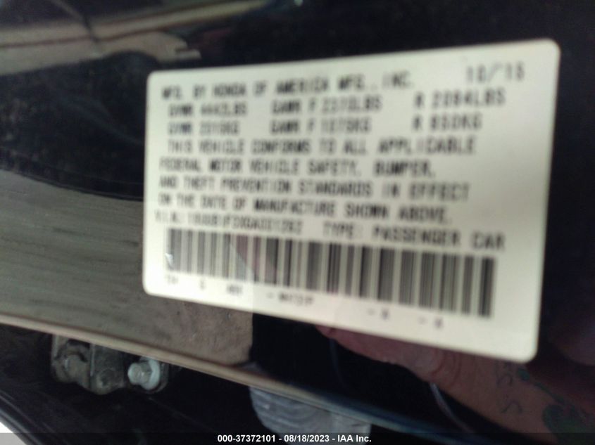 2016 ACURA TLX - 19UUB1F3XGA001262
