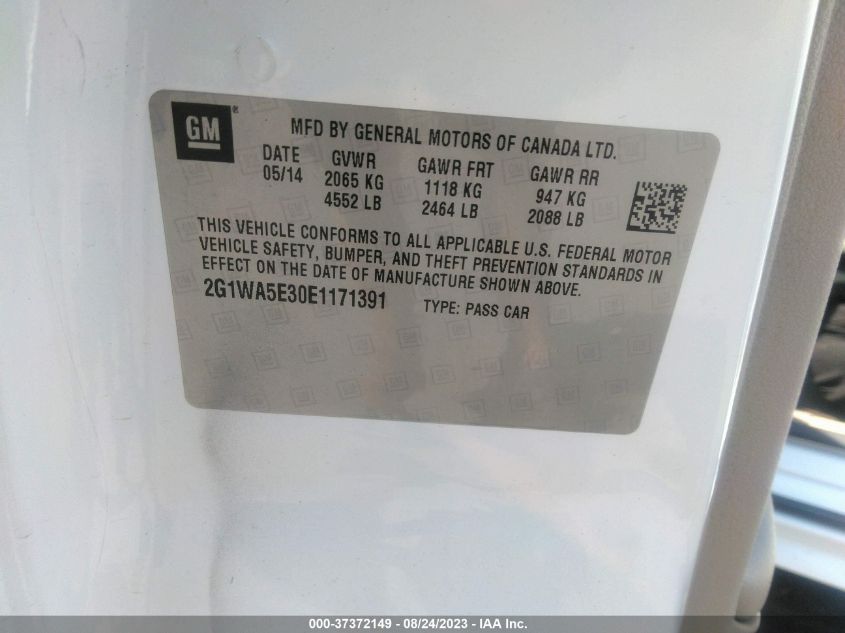 2014 CHEVROLET IMPALA LIMITED LS - 2G1WA5E30E1171391