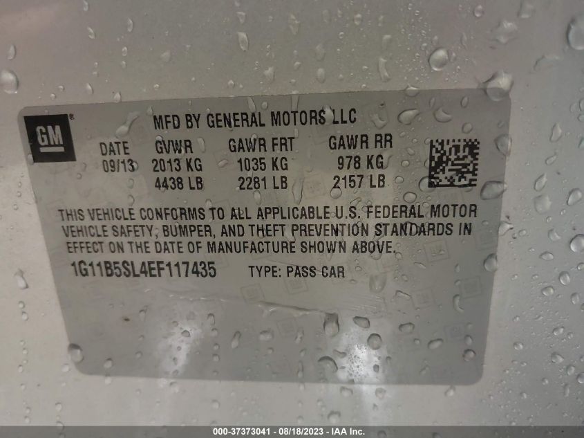 2014 CHEVROLET MALIBU LS - 1G11B5SL4EF117435