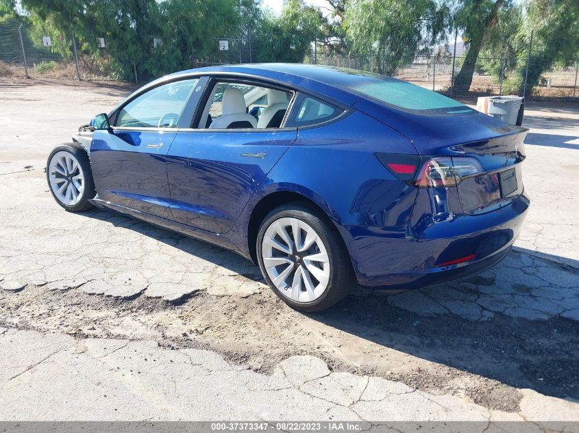 2022 TESLA MODEL 3 LONG RANGE - 5YJ3E1EB1NF338899