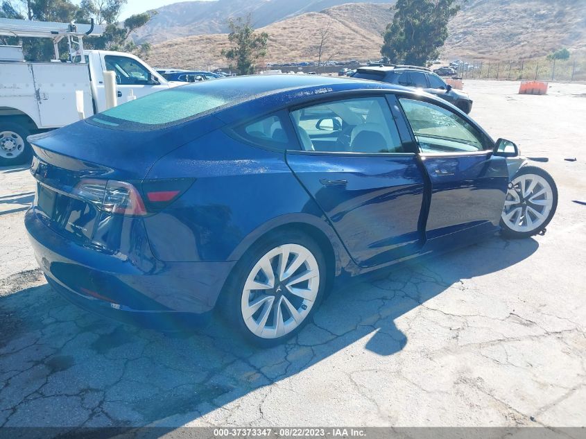 2022 TESLA MODEL 3 LONG RANGE - 5YJ3E1EB1NF338899