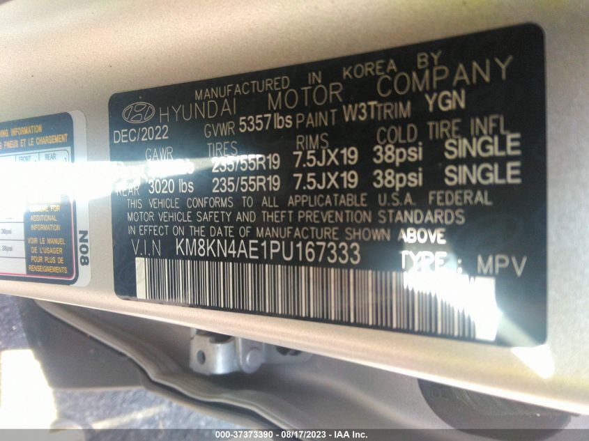 2023 HYUNDAI IONIQ 5 SEL - KM8KN4AE1PU167333