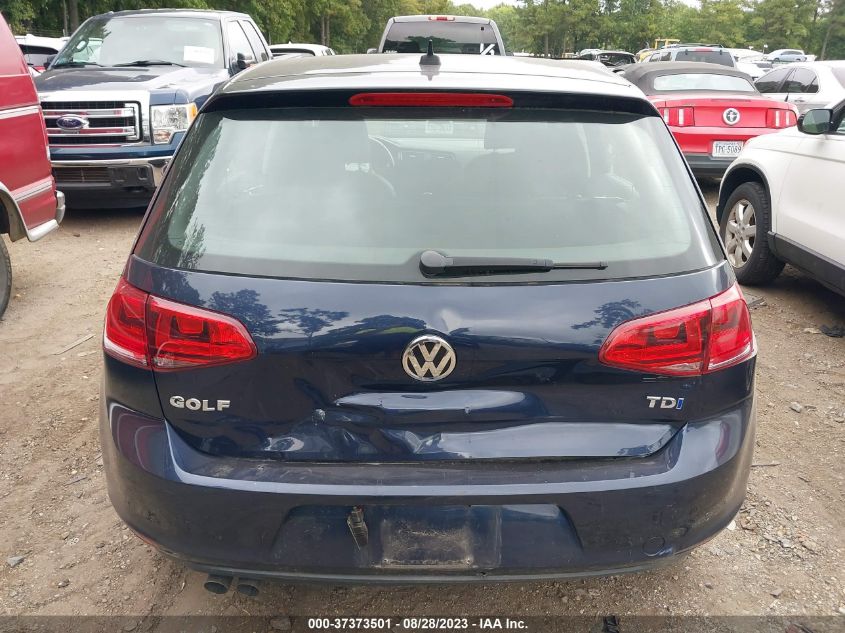 2015 VOLKSWAGEN GOLF TDI SEL - 3VW2A7AU4FM069714