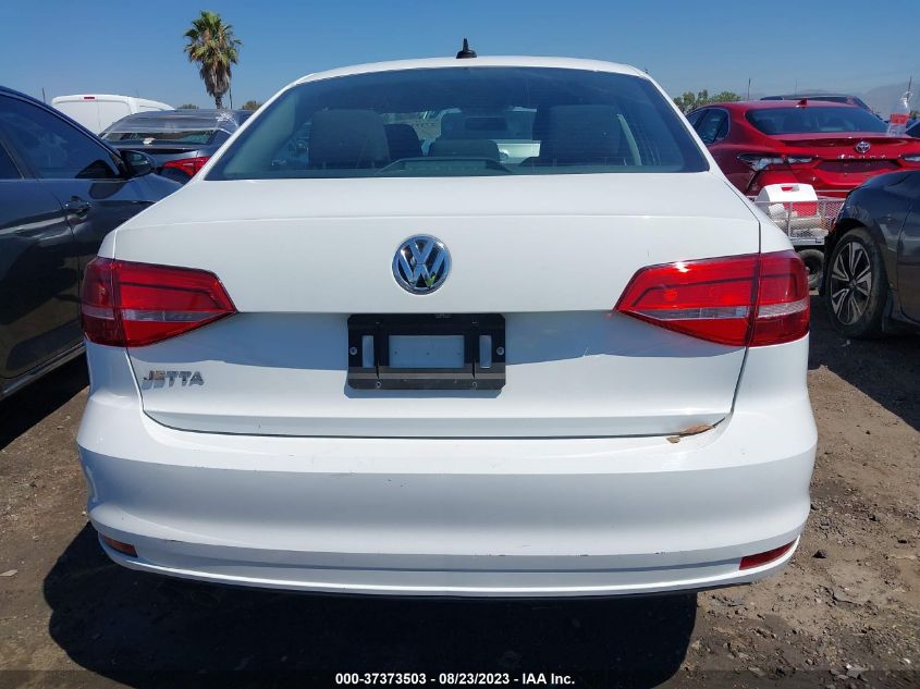 2015 VOLKSWAGEN JETTA SEDAN 2.0L S W/TECHNOLOGY - 3VW2K7AJXFM328628