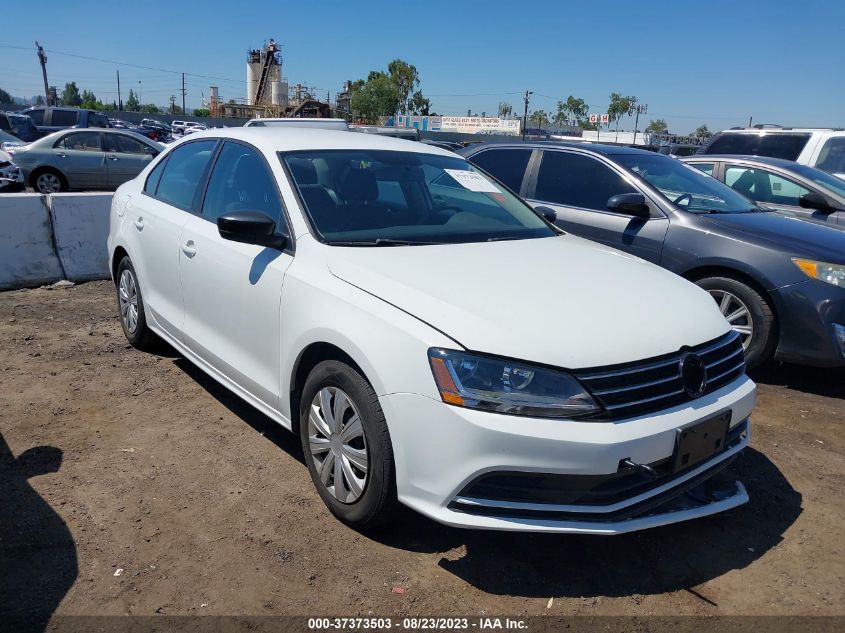 2015 VOLKSWAGEN JETTA SEDAN 2.0L S W/TECHNOLOGY - 3VW2K7AJXFM328628