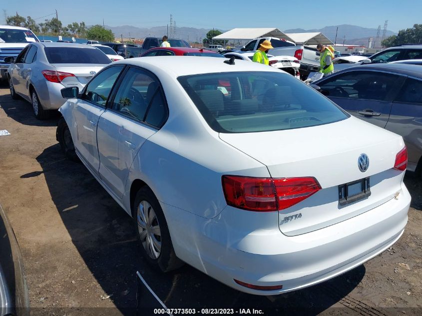 2015 VOLKSWAGEN JETTA SEDAN 2.0L S W/TECHNOLOGY - 3VW2K7AJXFM328628