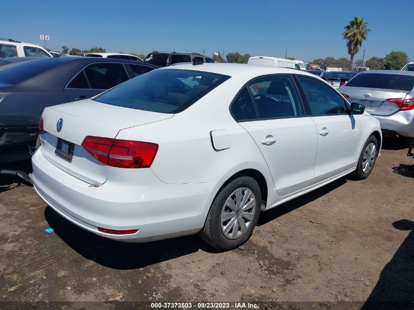 2015 VOLKSWAGEN JETTA SEDAN 2.0L S W/TECHNOLOGY - 3VW2K7AJXFM328628