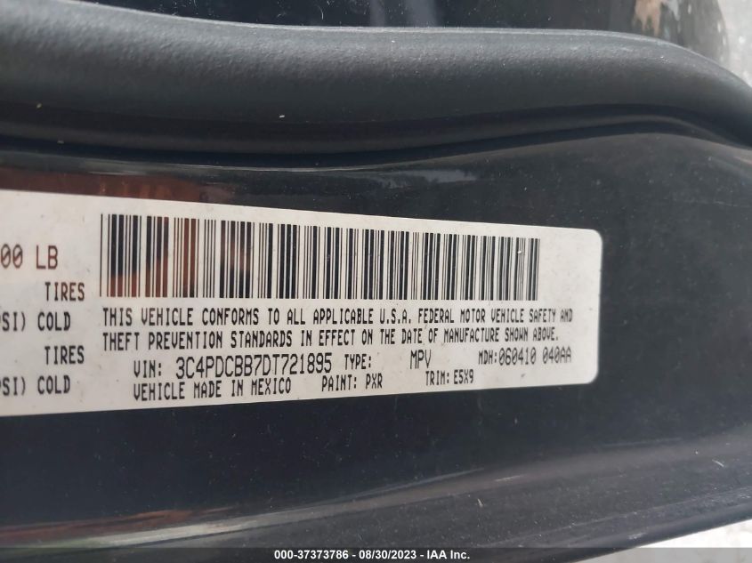 2013 DODGE JOURNEY SXT - 3C4PDCBB7DT721895