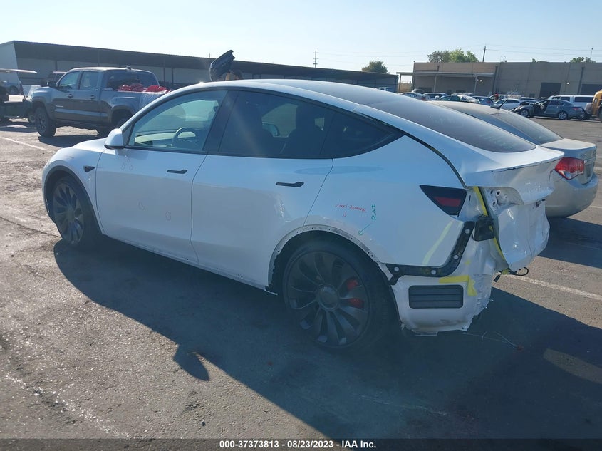VIN 7SAYGDEF8NF490573 2022 TESLA MODEL Y PERFORMANCE