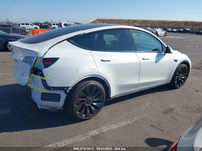 VIN 7SAYGDEF8NF490573 2022 TESLA MODEL Y PERFORMANCE