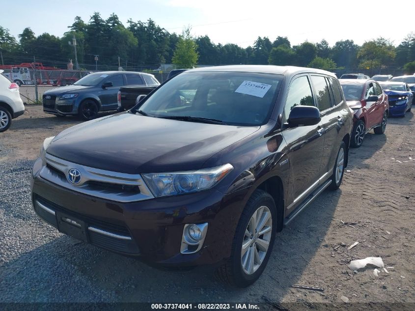 2013 TOYOTA HIGHLANDER HYBRID LIMITED JTEDC3EH7D2013360