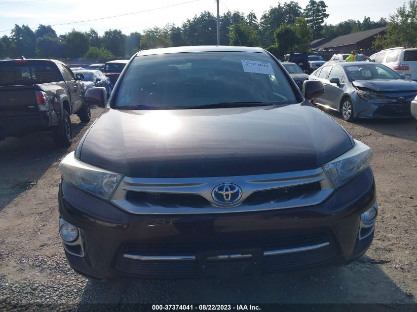 2013 TOYOTA HIGHLANDER HYBRID LIMITED JTEDC3EH7D2013360