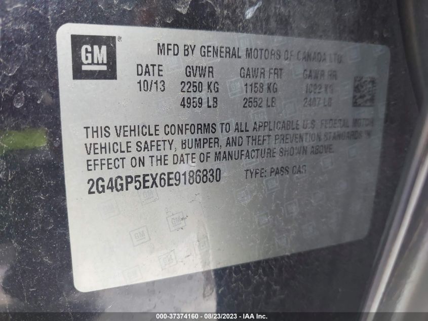 2014 BUICK REGAL PREMIUM I - 2G4GP5EX6E9186830