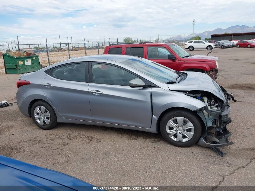 2016 HYUNDAI ELANTRA SE - 5NPDH4AE1GH726684
