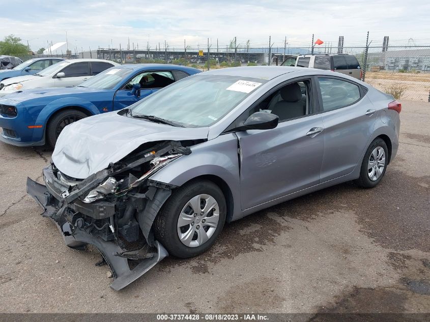 2016 HYUNDAI ELANTRA SE - 5NPDH4AE1GH726684